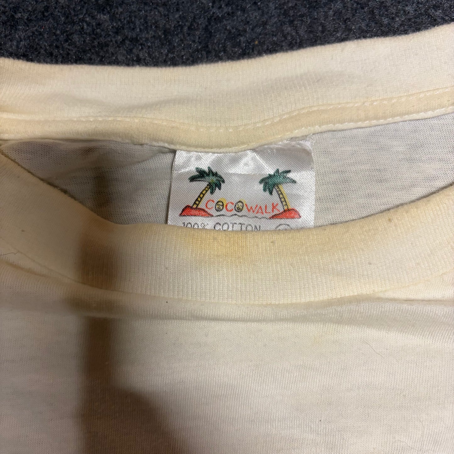 90’s CocoWalk Hard Rock Cafe St Marten White Cotton Tshirt - Medium - 21.5" x 25"