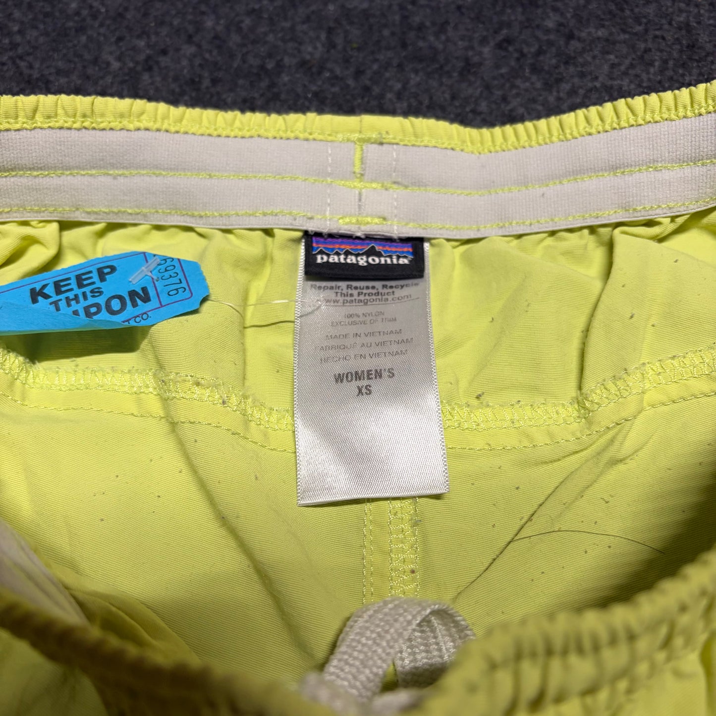 Phartagonia Patagonia Neon Yellow Shorts - Tagged XS - 25" x 4"