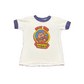 80’s DevKnit Billy Bob Showbiz Pizza Place White Blue Kids Ringer Tshirt - XSmall - 13" x 17"