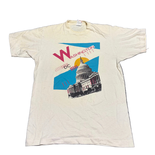 90’s FOTL Washington DC White Tshirt - Small - 18.5" x 26.5"