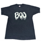 90’s FOTL Boo Ghost Halloween Black Tshirt - Medium - 20" x 29"