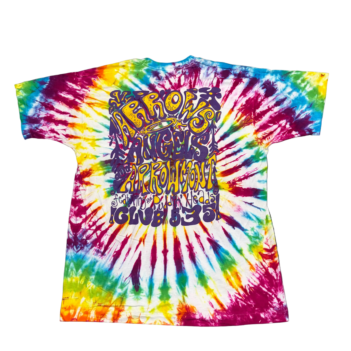 90’s FOTL Tie Dye Peace Love Pi Phi Tshirt - Large - 23” x 30.5"