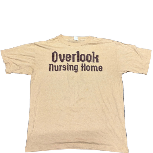 70/80’s Sportswear Tan Brown Overlook Nursing Home Tshirt - Medium - 21" x 26"