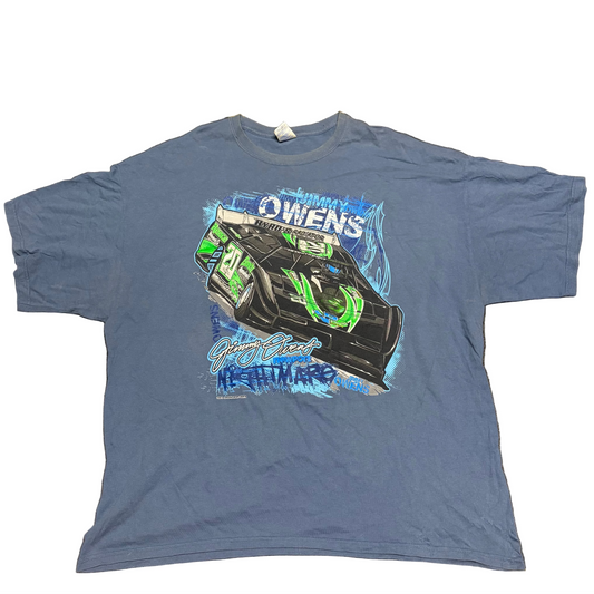 Gildan Jimmy Owens 20 Racing Blue Tshirt - XLarge - 26.5" x 31"