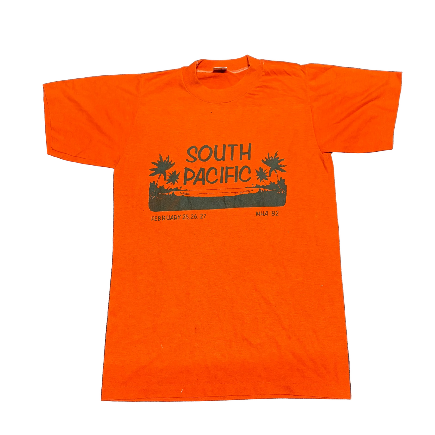 80’s Sportswear South Pacific Christy Orange Tshirt - XSmall - 16" x 25"