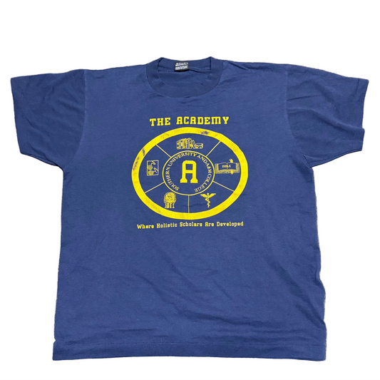 90’s FOTL BEST The Academy Southern A&M College Navy Blue Tshirt - Medium - 21" x