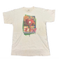 90’s Maze Flower Heart White Tshirt - Medium - 21" x 30"