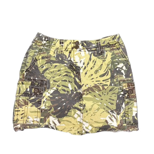 Cabi Camouflage Green Skirt - Tagged 2 - 28” Waist