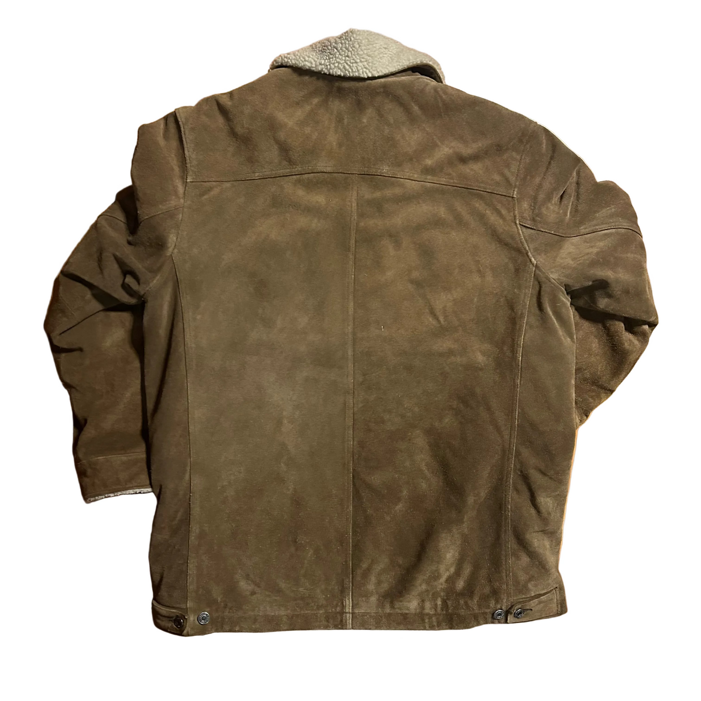 90’s Gap Sherpa Lined Suede Trucker Jacket - XLarge - 26" x 33.5"