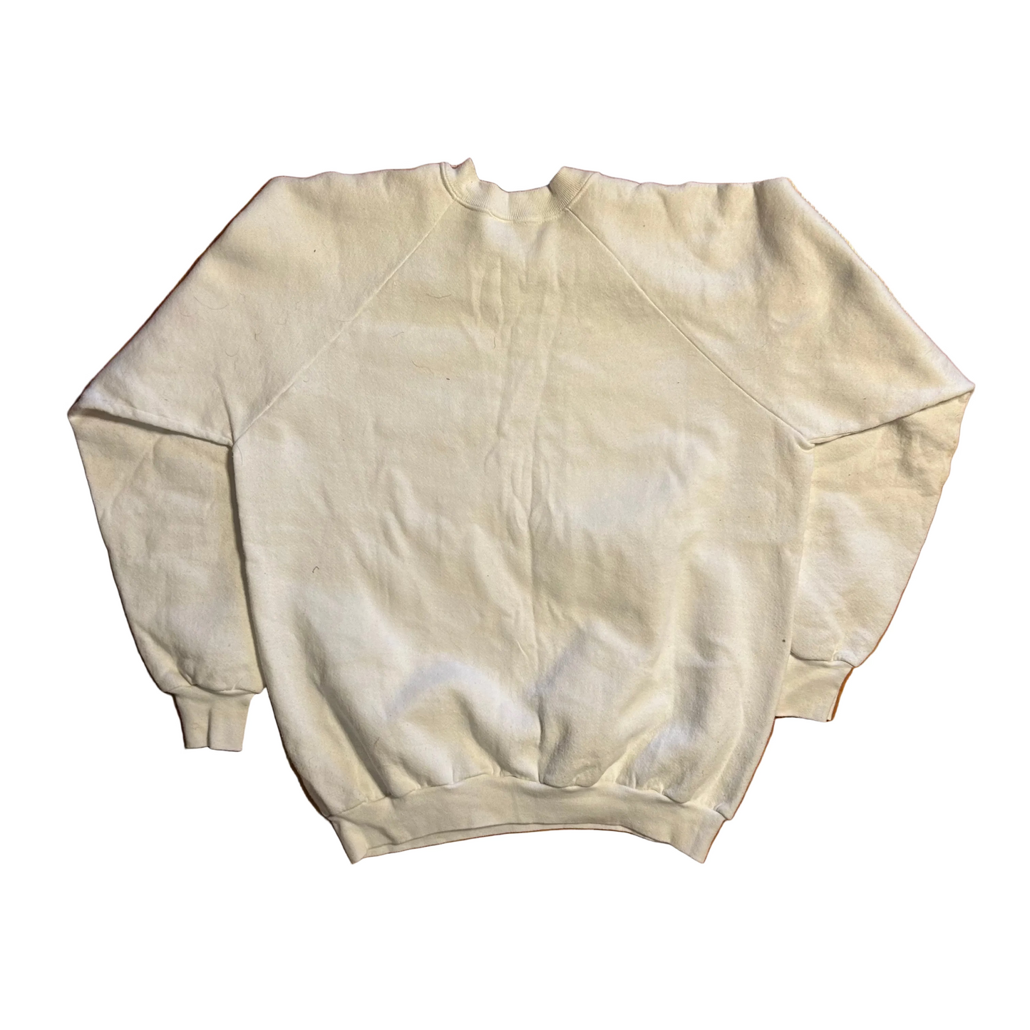 90's FOTL Forever Free Bald Eagle America White Crewneck Sweatshirt - Large - 23" x 25"