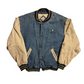 90’s Gear for Sports Denim Varsity Bomber Jacket - XLarge - 25" x 26.5"