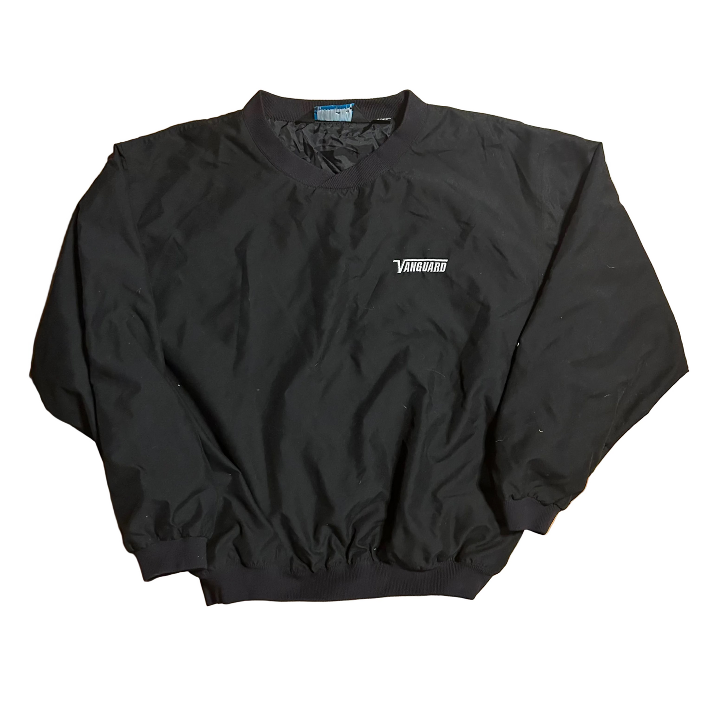 Tri Mountain Vanguard Pullover Windbreaker Black Jacket - XLarge - 25" x 26.5"