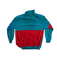 90's Gitano Color Blocked Teal Pink Turtleneck Sweatshirt - Medium - 20" x 23"