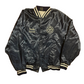 80’s Aristo Jac Fire Department Blue Satin Bomber Jacket - XLarge - 27" x 26"