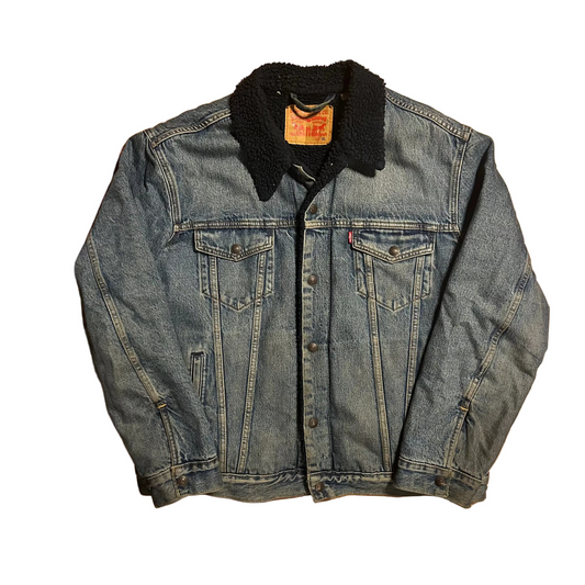 Levi’s Sherpa Denim Trucker Jacket - XLarge - 26" x 27"