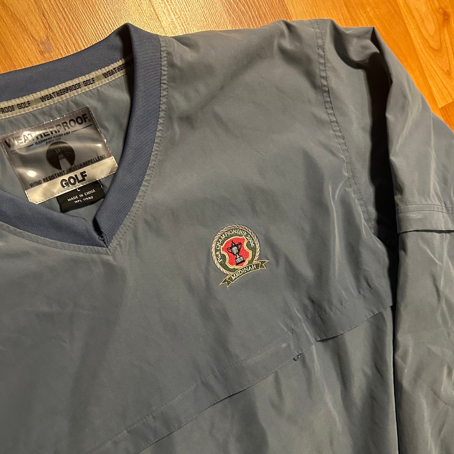 Weatherproof PGA Medina Tiger Woods Zip Off Anorak Windbreaker Jacket - XLarge - 24.5" x 27"