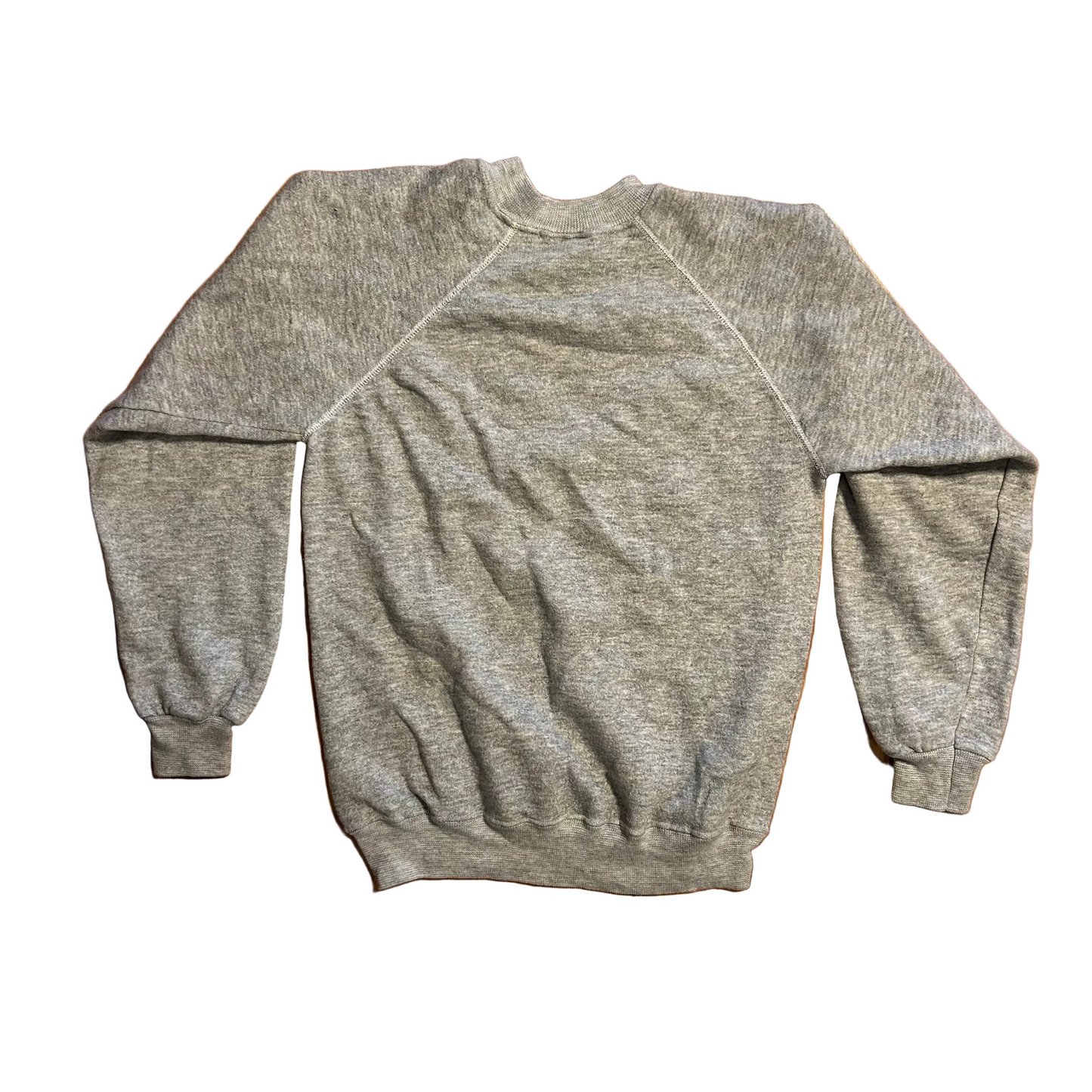 80/90's Hanes Grey Blank Crewneck Sweatshirt - XSmall - 17" x 22"