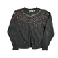 Handmade Northern Isles Grey Cardigan Sweater - Medium - 20" x 23"