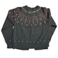 Handmade Northern Isles Grey Cardigan Sweater - Medium - 20" x 23"