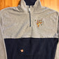 Pooh Tigger Grey Black Quarter Zip Fleece Sweatshirt - XLarge - 25" x 27"