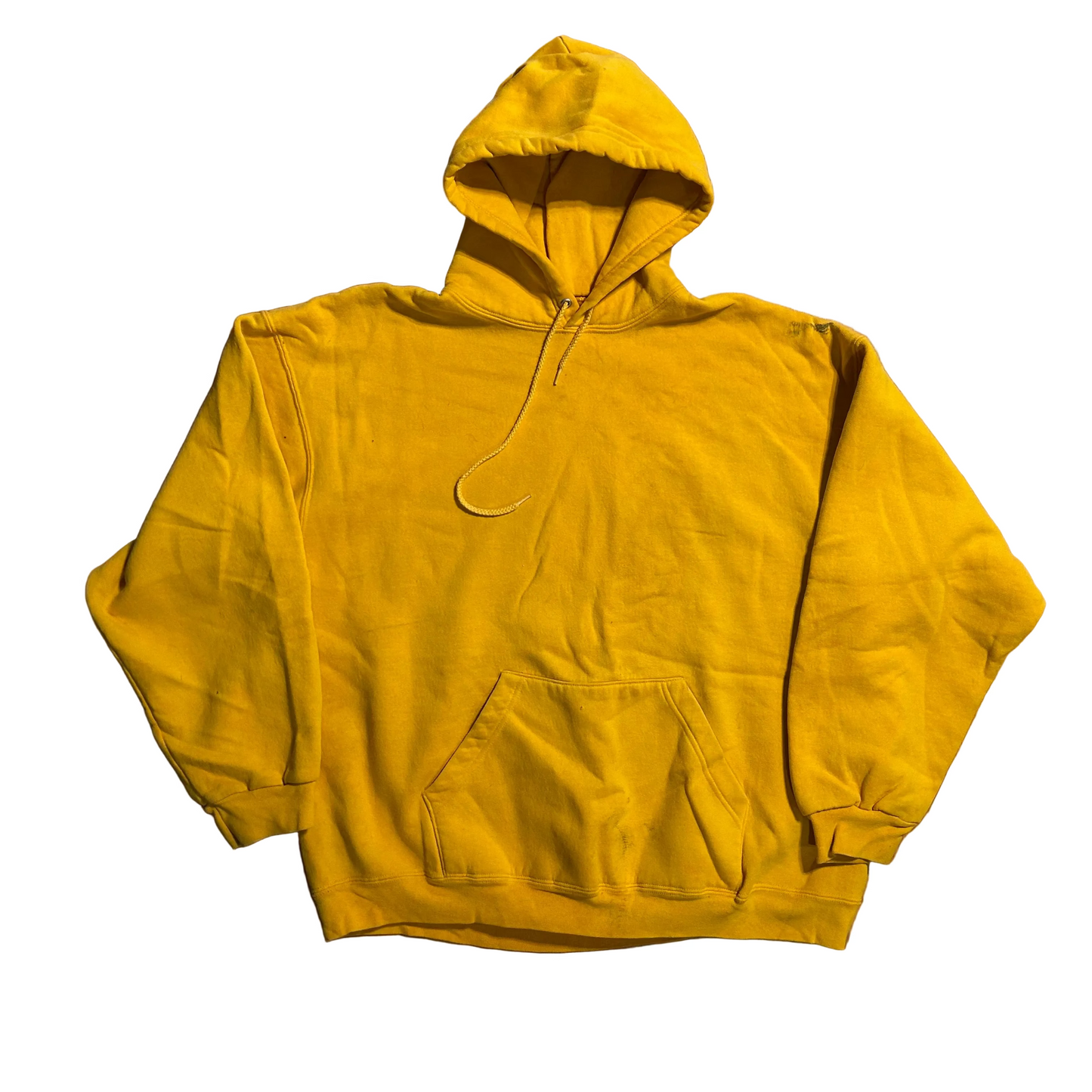 FOTL Super Cotton Yellow Blank Hoodie Sweatshirt - XLarge - 27" x 28"