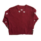 Croft and Barrow Red Zip Up Snowman Cardigan Sweater - Large - 23" x 25"