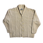 Northern Reflections Tan Cream Cardigan Sweater - Large - 23" x 25"