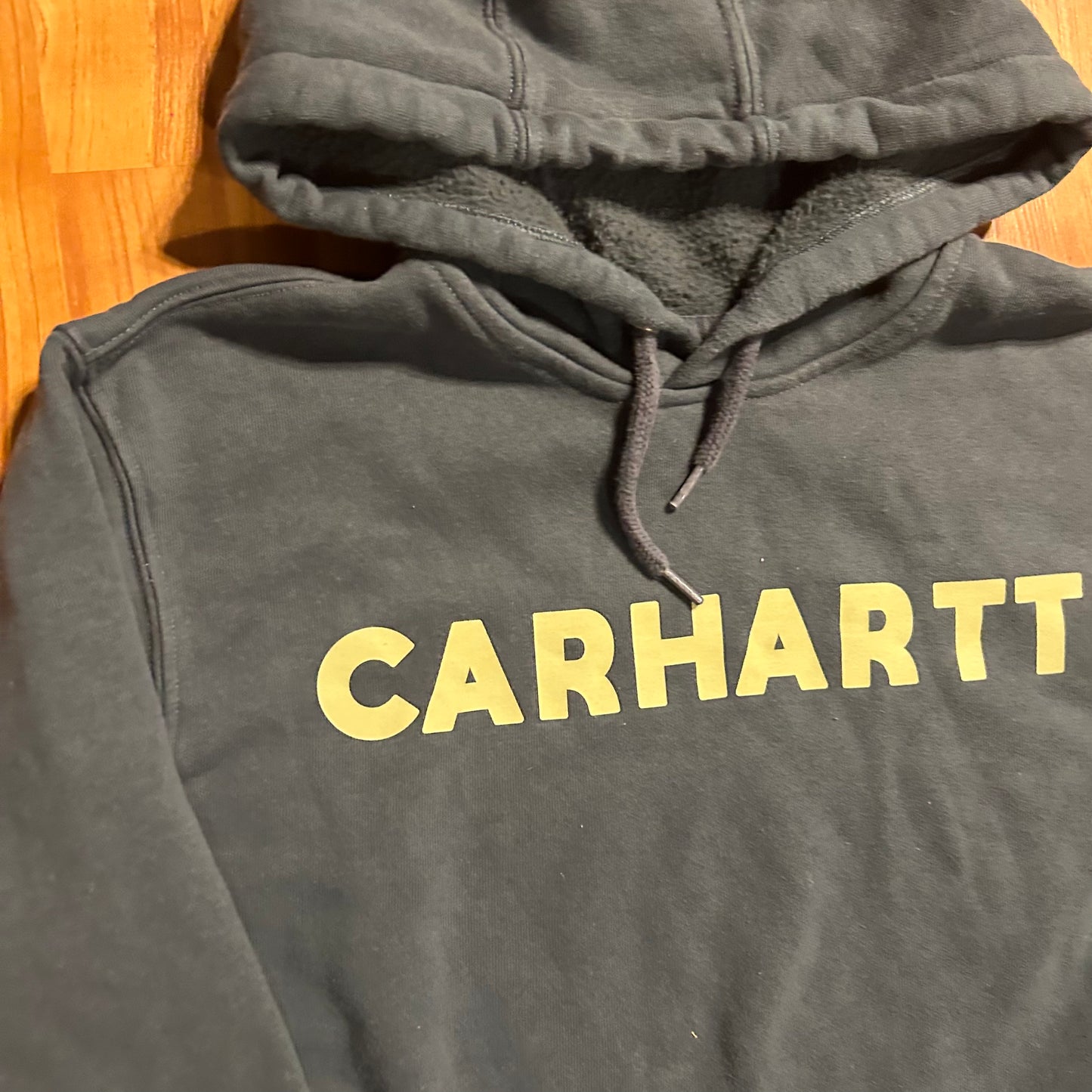 Carphartt Carhartt Blue Hoodie Sweatshirt - Large - 22" x 28"