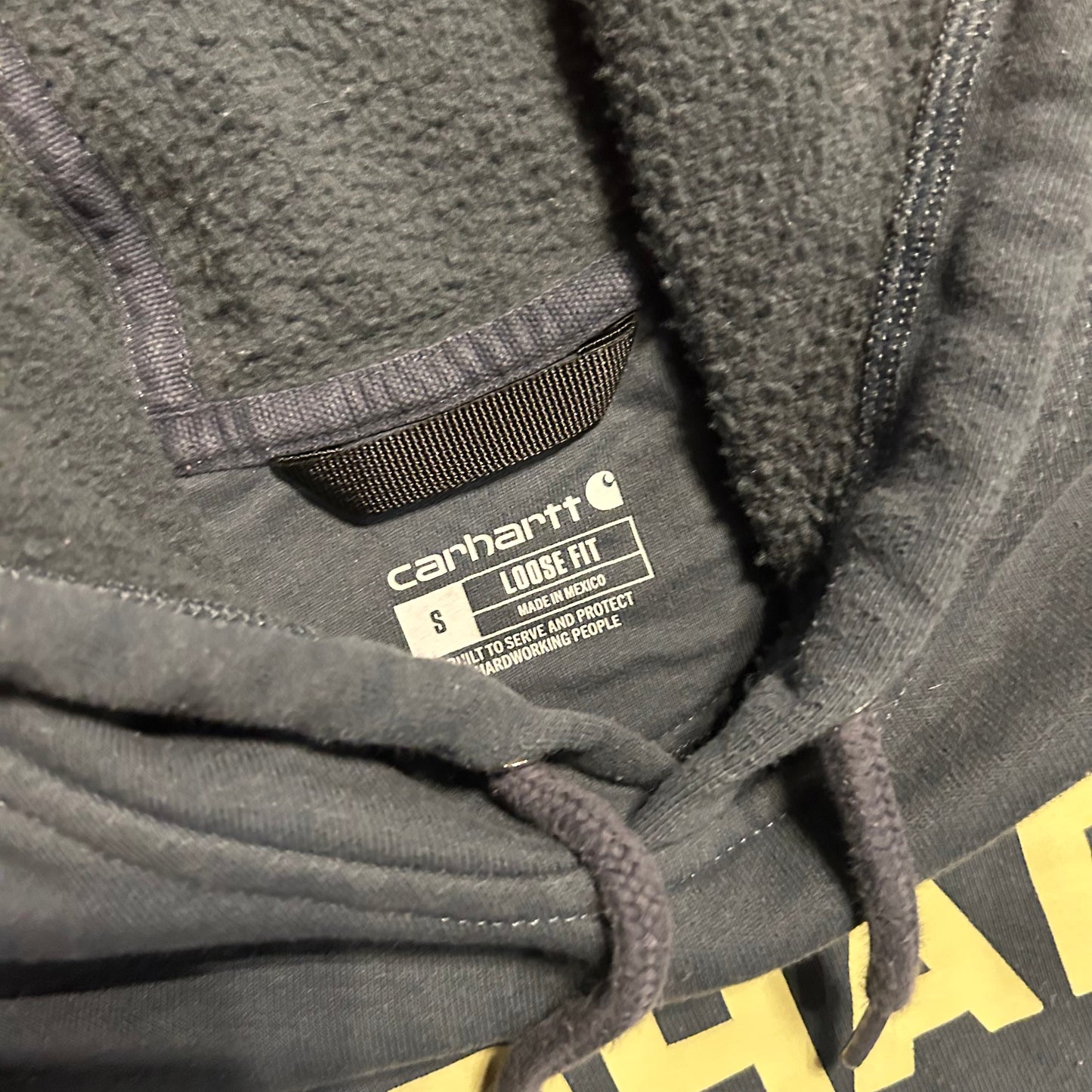 Carphartt Carhartt Blue Hoodie Sweatshirt - Large - 22" x 28"