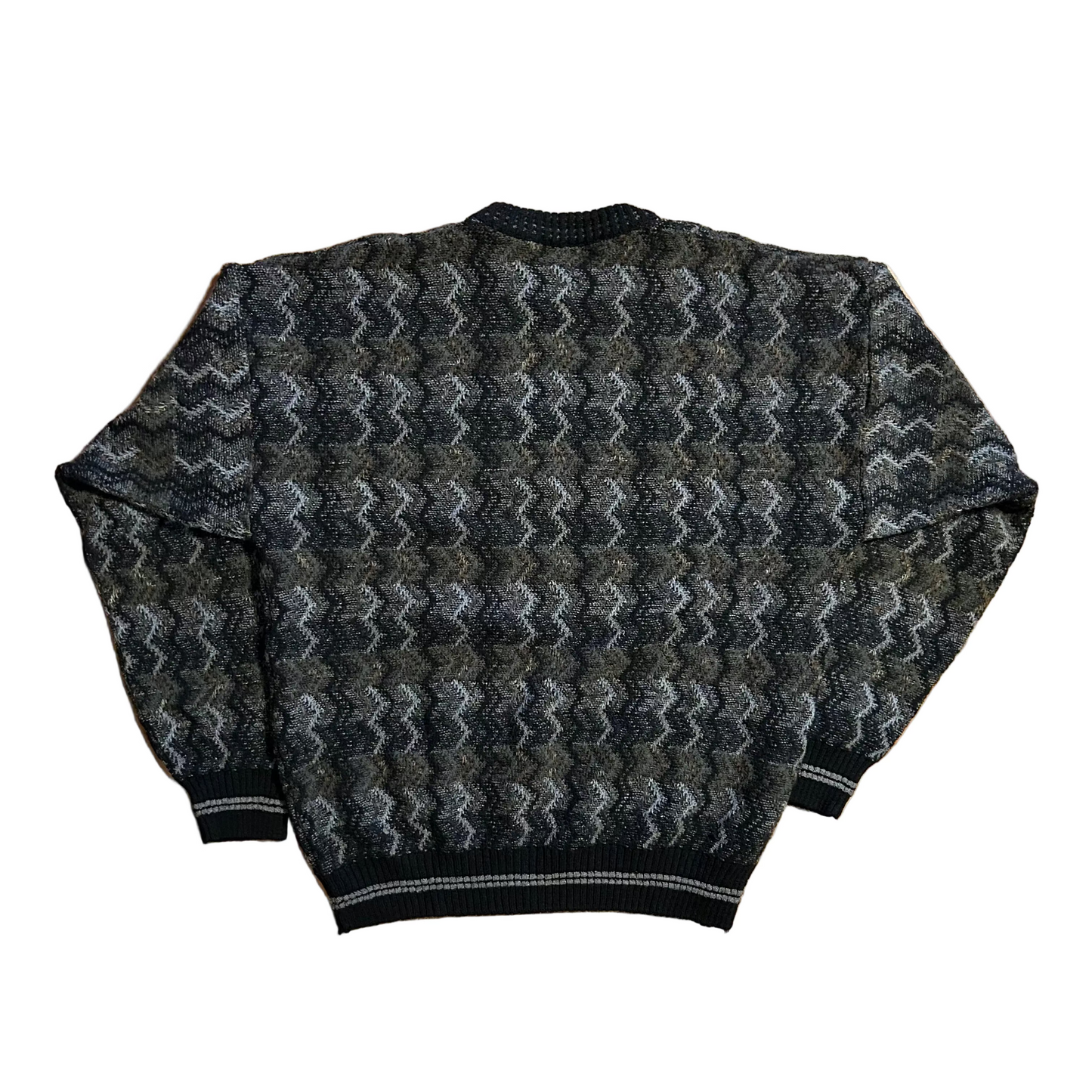 90's Bachrach Made in Italy Acrylic Wool Nylon Sweater - Large - 22" x 24"