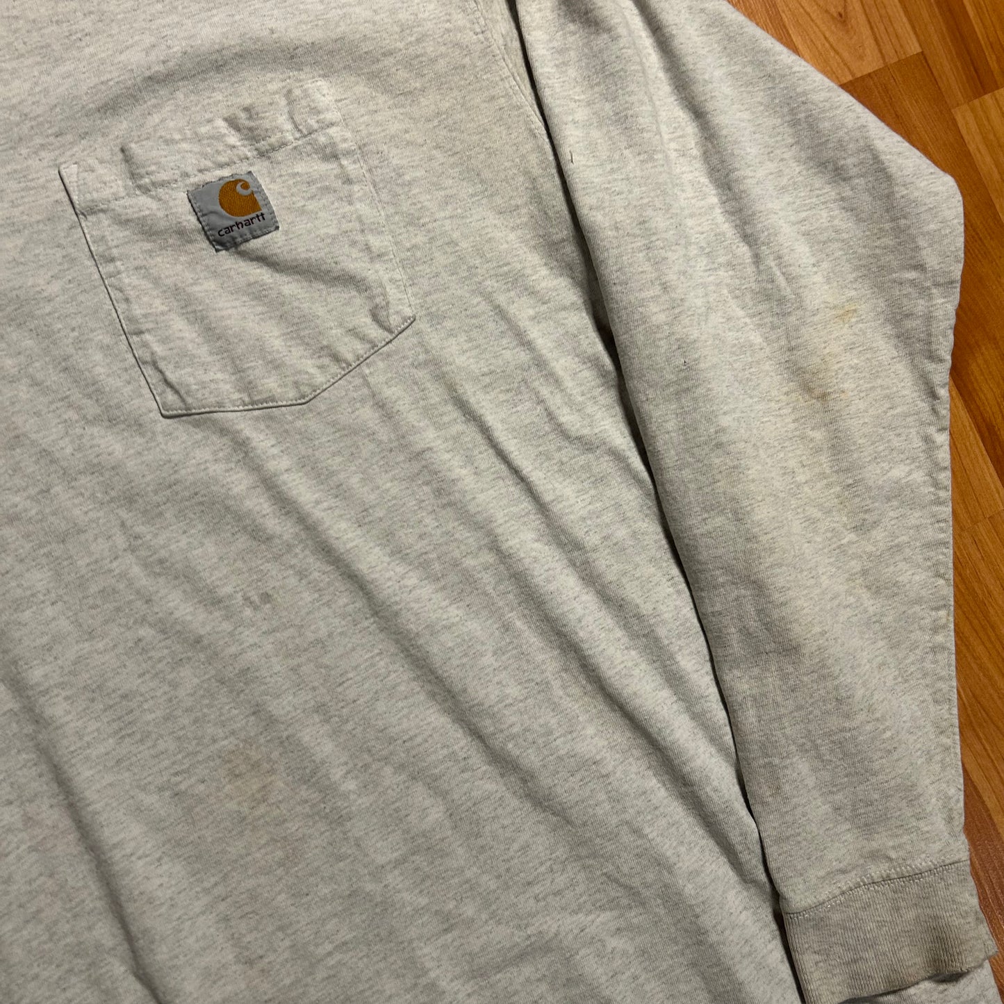 Carhartt Carphartt Grey Longsleeve Henley Shirt - XLarge - 26" x 29"