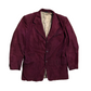 Corduroy Maroon Burgundy Suit Jacket Sports Coat - Medium - 20" x 29"