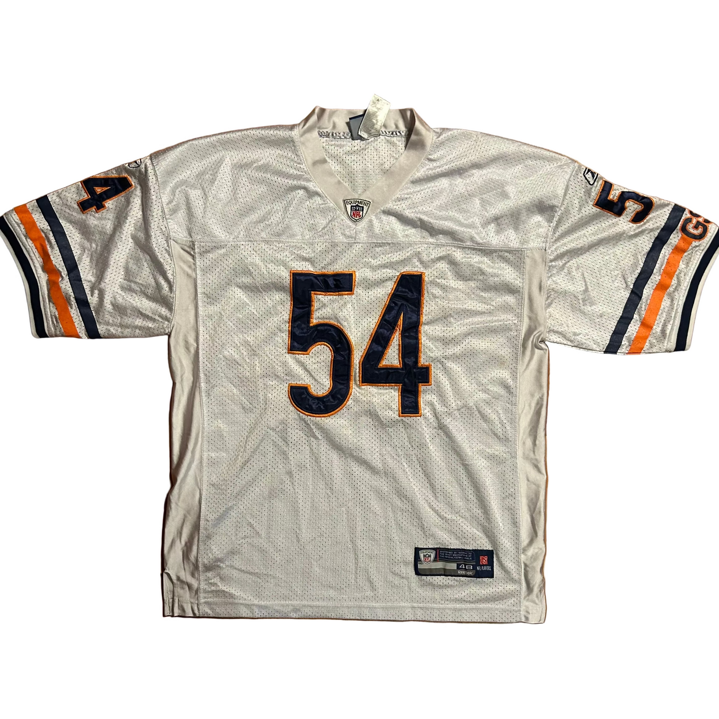 Chicago Bears Brian Urlacher Road White NFL Football Jersey - XLarge - 24" x 30"