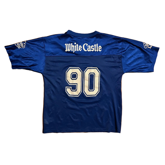 White Castle Augusta Sportswear Blue Football Jersey - Large - 22" x 27"