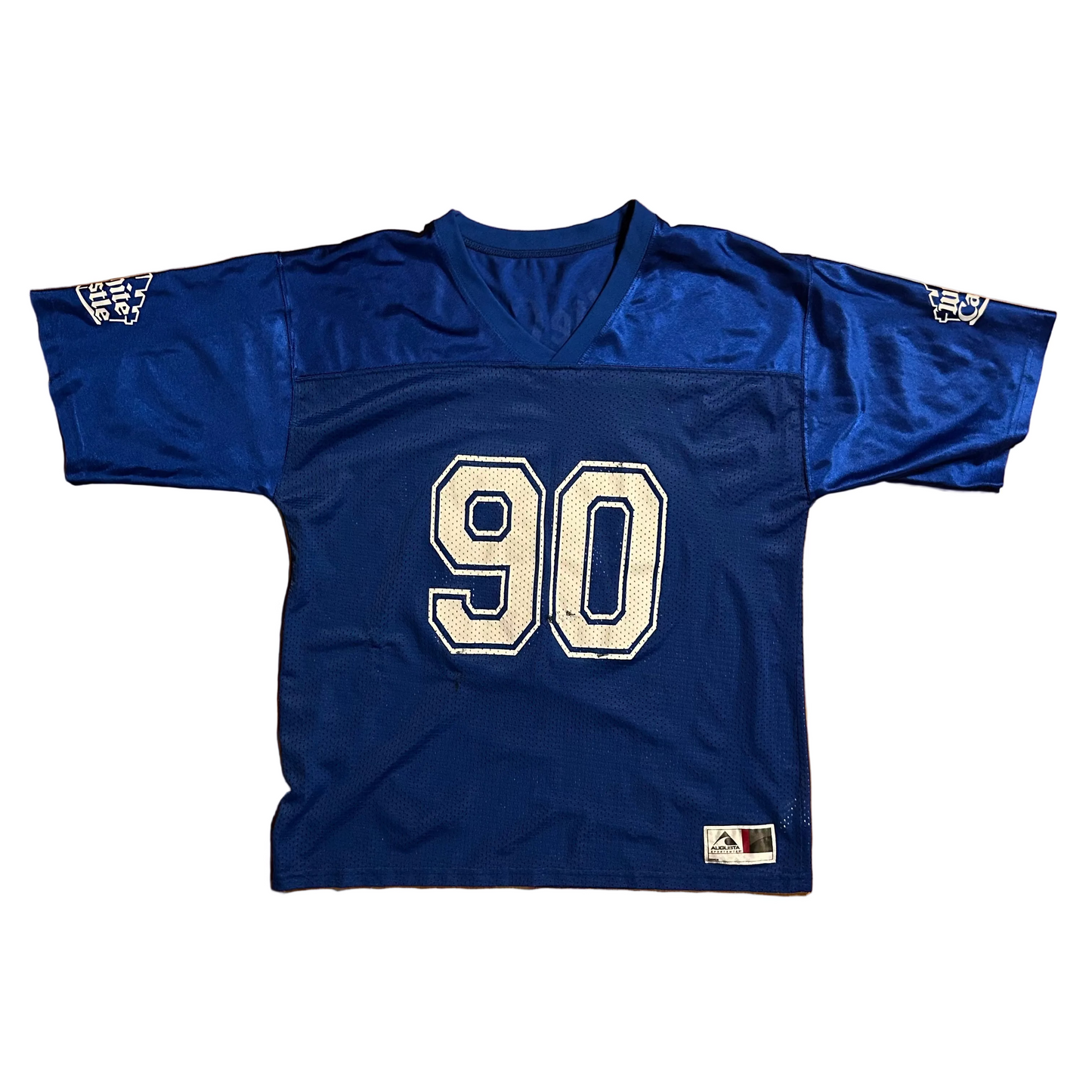 White Castle Augusta Sportswear Blue Football Jersey - Large - 22" x 27"