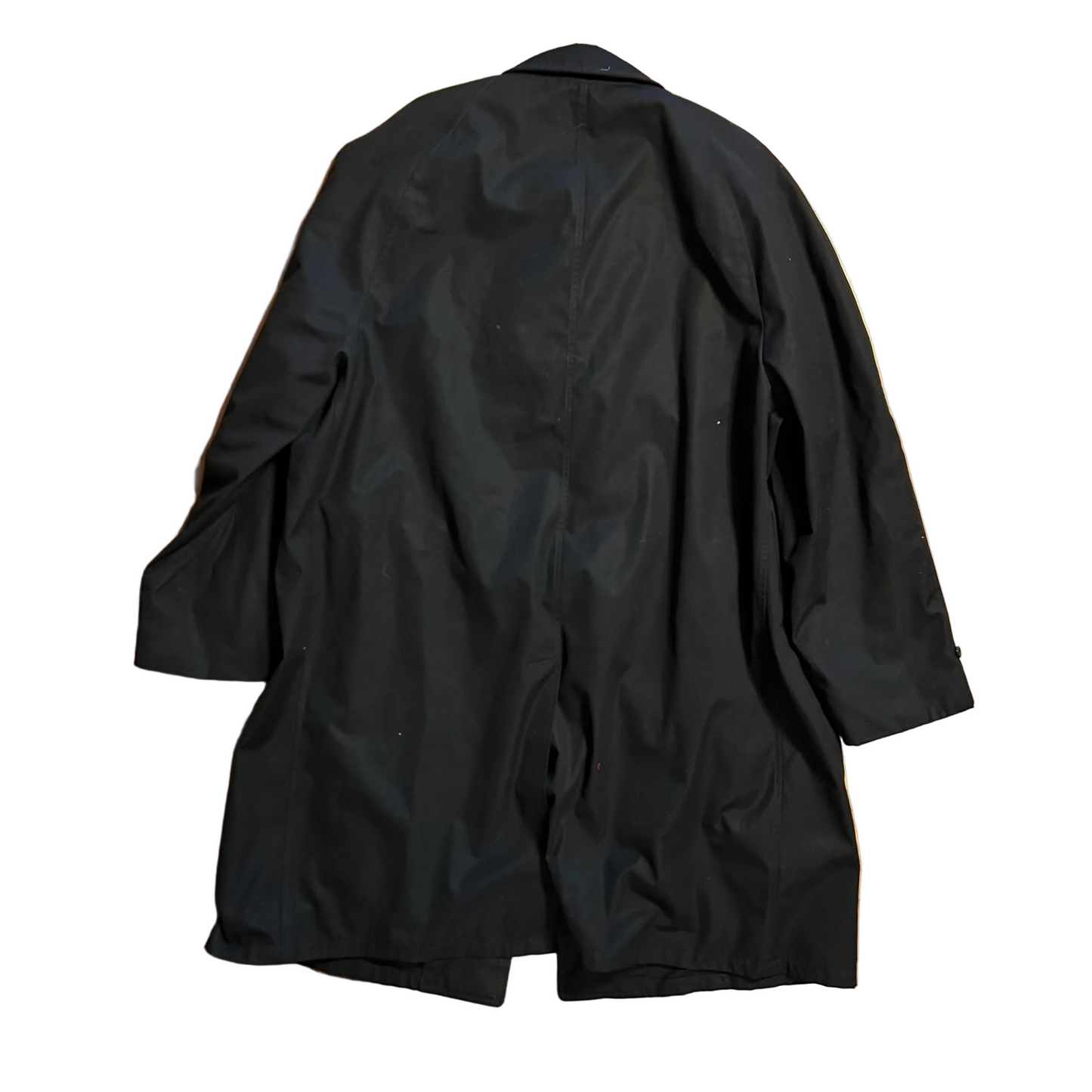 80's Winglite Norseman Cloth Black Lined Overcoat Jacket - XLarge - 24" x 42"