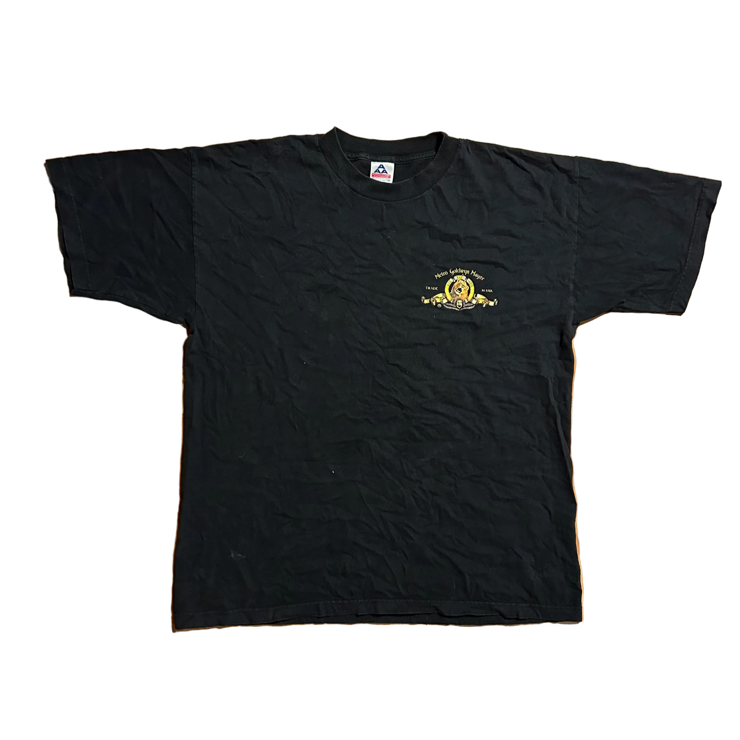 Alstyle MGM Metro Goldwyn Mayer Movies Black Tshirt - Large - 23.5" x 28.5"