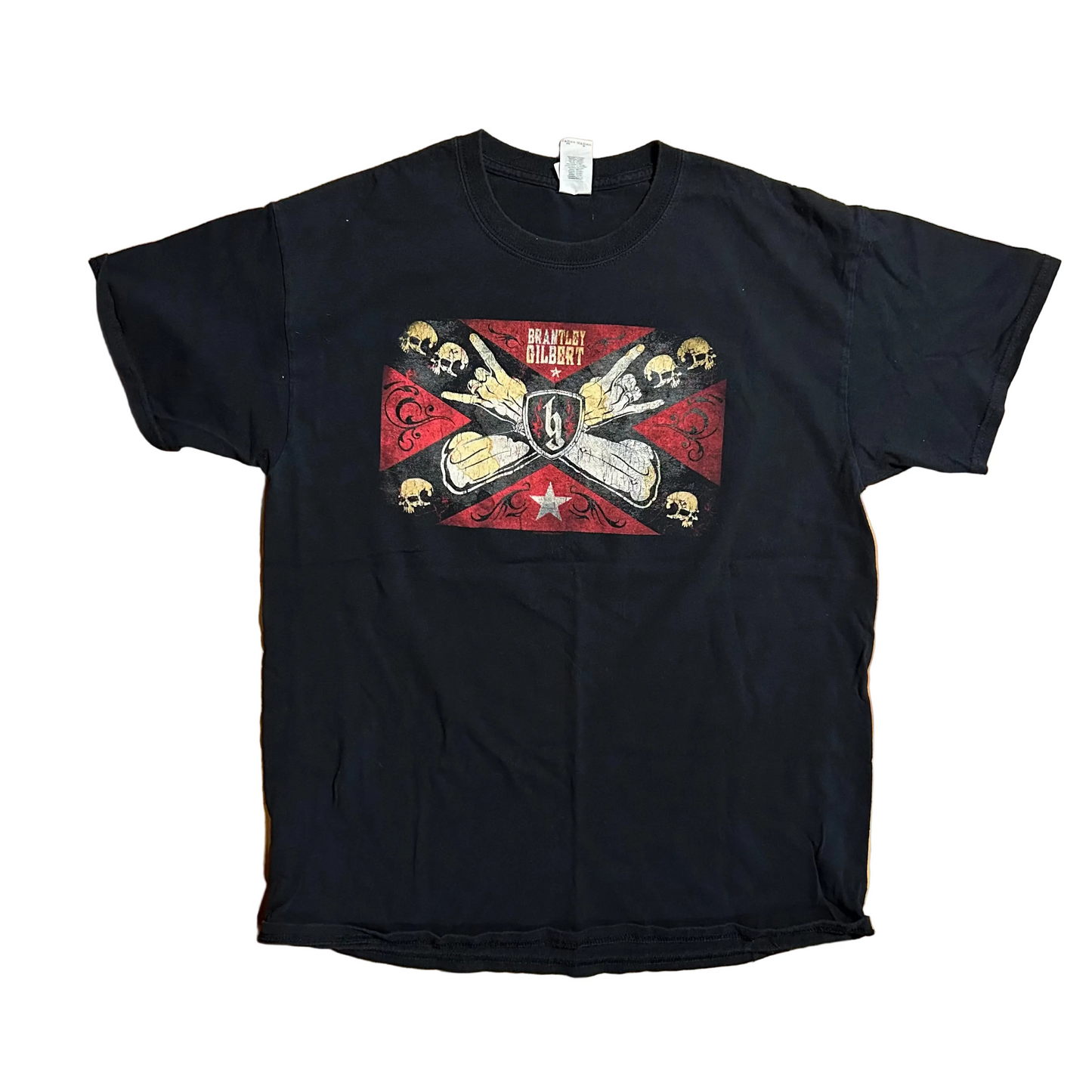 Brantley Gilbert Devil Don’t Sleep Tour Black Tshirt - Medium - 21.5" x 28"