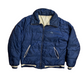 Lacoste Navy Blue Zip Up Puffer Jacket - Large - 23" x 25"
