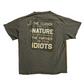 Closer To Nature Further From Idiots Buckwear Deer Green Tshirt - Medium - 21" x 26.5"