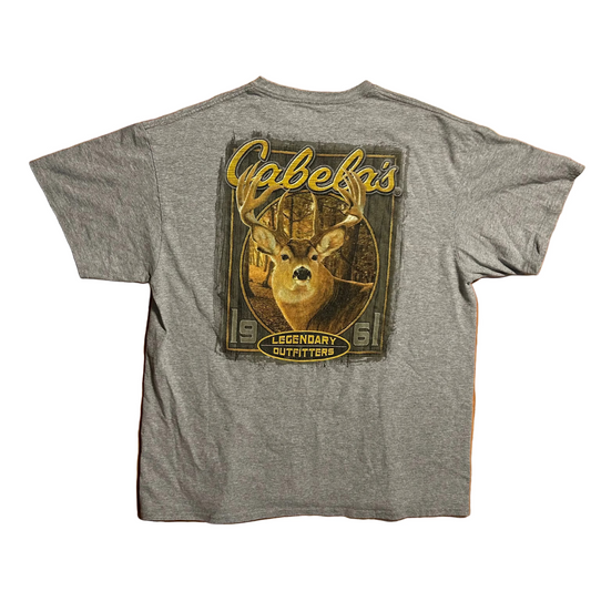 Cabela’s Deer Grey Tshirt - XLarge - 24" x 29"