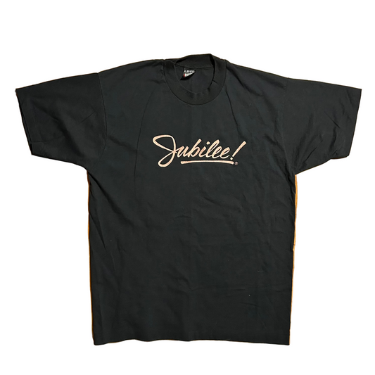 90’s FOTL Jubilee Bank One Black Tshirt - Medium - 21.5" x 29"