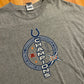 Indianapolis Colts Champions NFL Football Grey Tshirt - Large - 23" x 29"