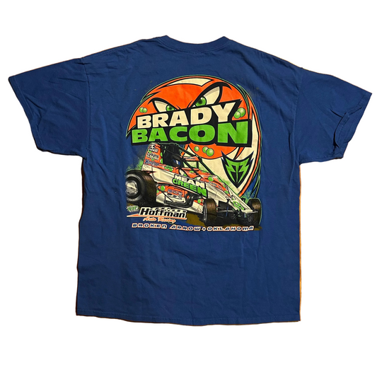 Gildan Brady Bacon 69 Blue Racing Tshirt - Large - 23" x 29"