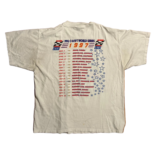 90’s Cart World Series White Tshirt - XLarge - 24.5" x 29"