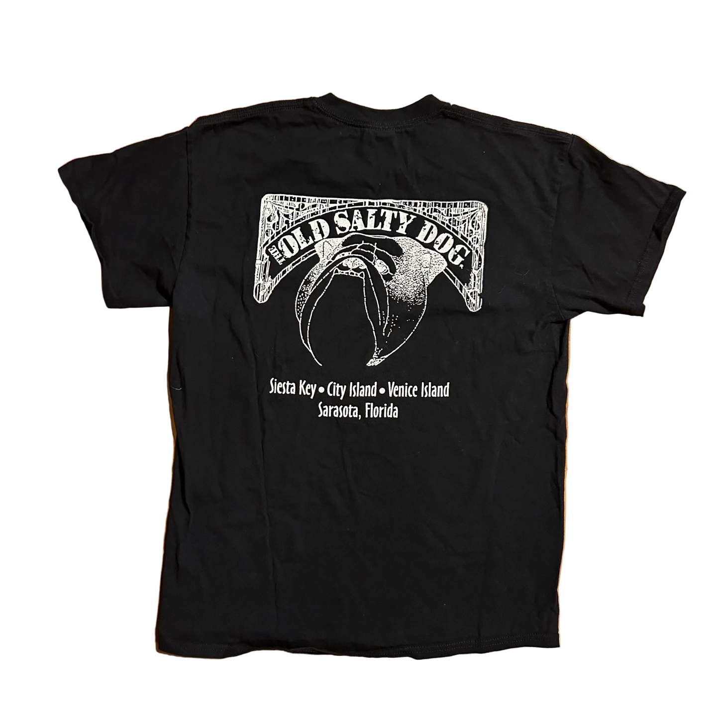 Old Salty Dog Black Tshirt - Small - 19" x 27"