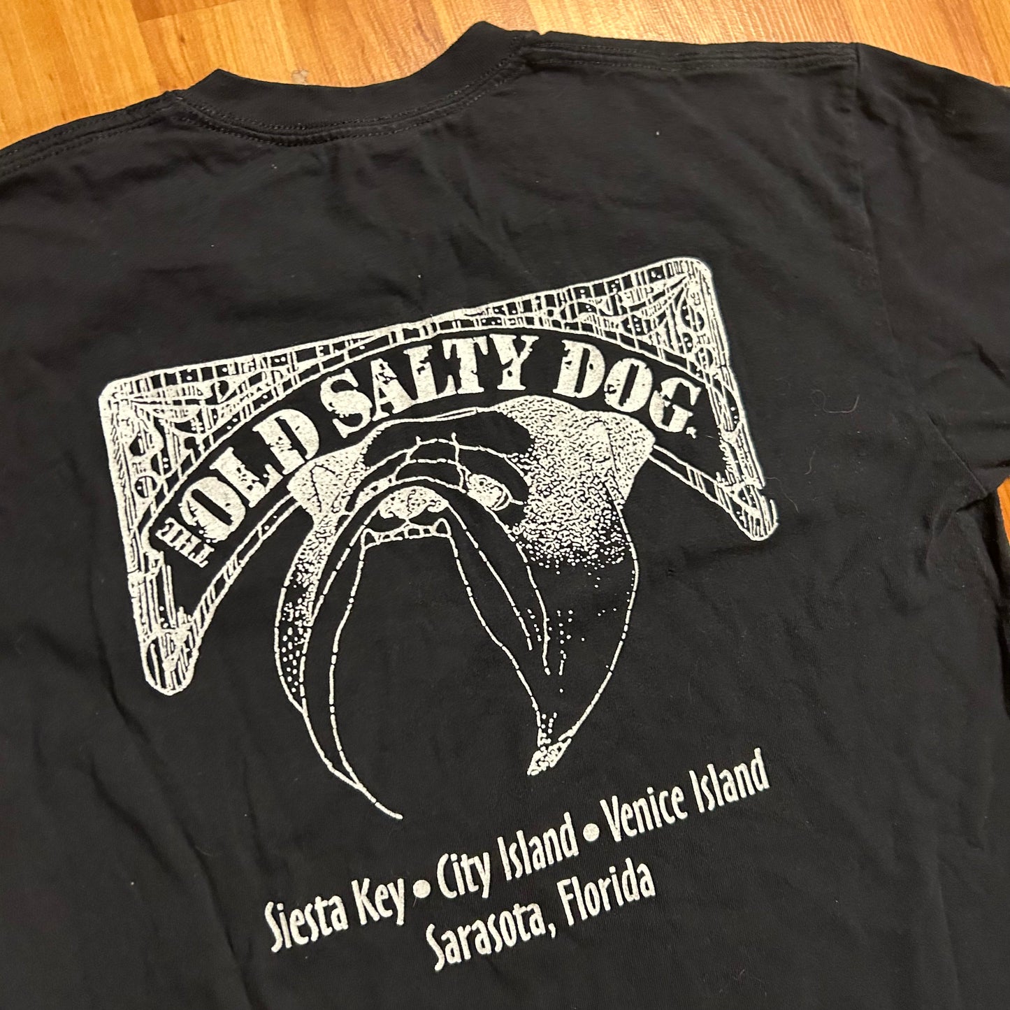 Old Salty Dog Black Tshirt - Small - 19" x 27"