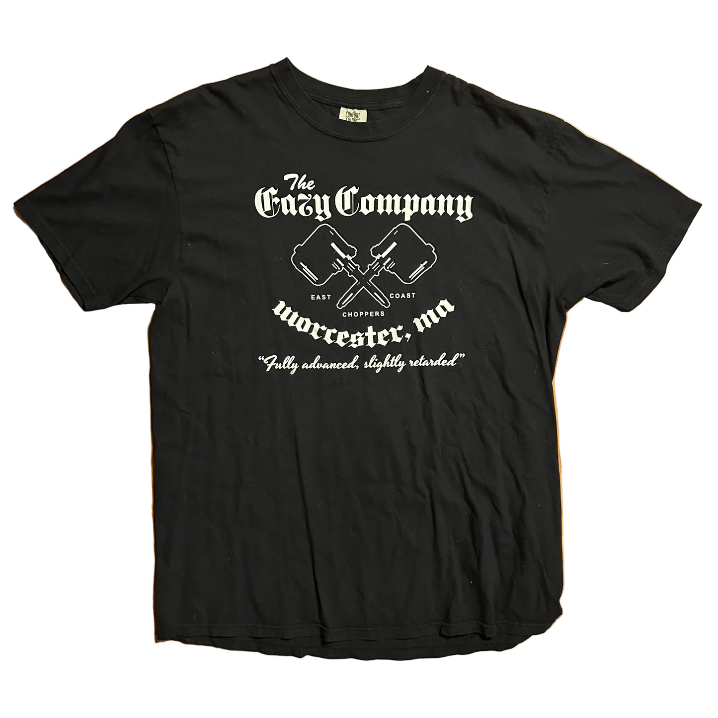 Crazy Company Fully Advanced Slightly Retarded Black Tshirt - XLarge - 24" x 32.5"