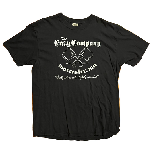 Crazy Company Fully Advanced Slightly Retarded Black Tshirt - XLarge - 24" x 32.5"