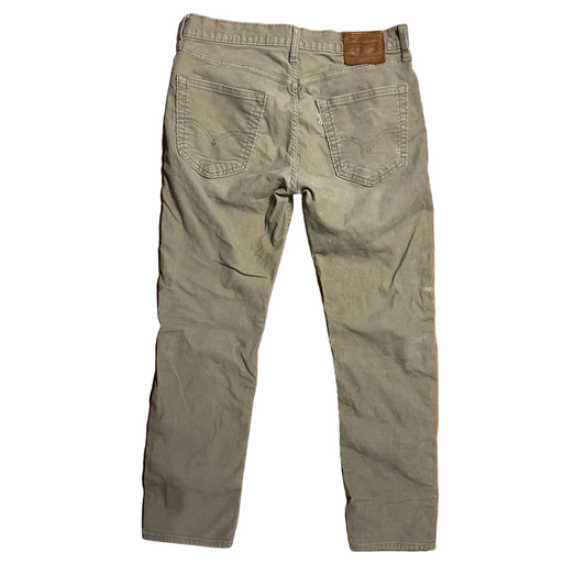 Levi Lot 502 Brown Corduroy White Tab Pants - 31" x 28"